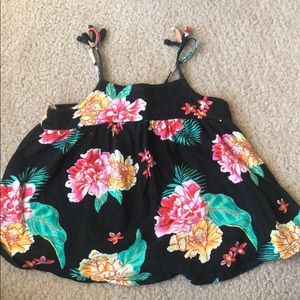 Floral old navy tank